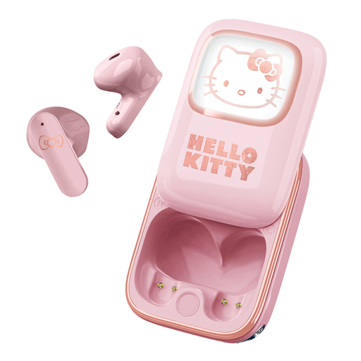 Hello Kitty Wireless Sound Earphones with Light-Up Charging Case