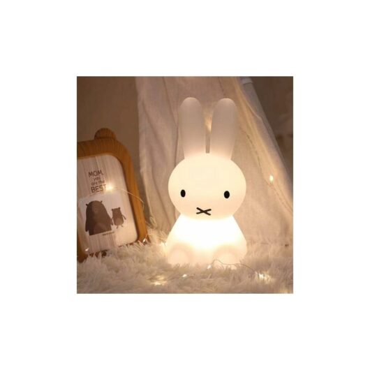 Pink-LED Night Light, Children's Luminous Toy Room Decoration Silicone Rabbit Colorful Night Light, Suitable for Children's Gifts, Home Decor,