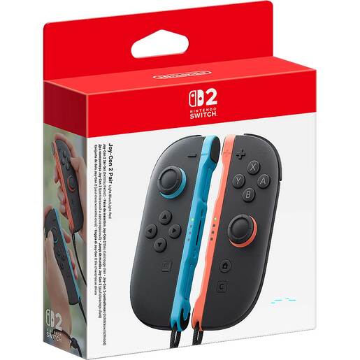 Nintendo Switch 2 Joy-Con Pair Light Blue and Light Red Controllers