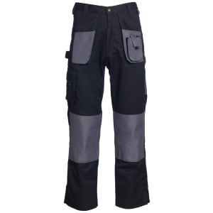 Blackrock Black & Grey Work Trousers - 36W 31L