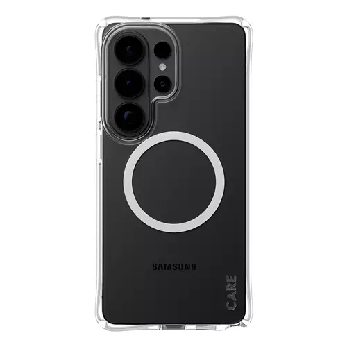 PanzerGlass CARE by Samba Case Transparent w. White Qi Samsung Galaxy S26 Ultra