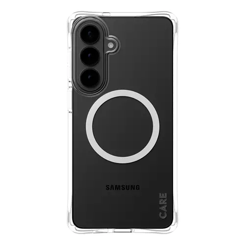 PanzerGlass CARE by Samba Case Transparent w. White Qi Samsung Galaxy S26+