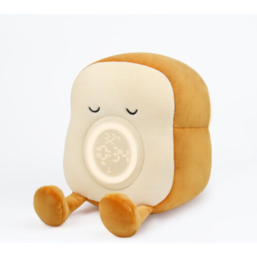 Adorable Child's Alarm Clock, Cute Toast Girl's Alarm Clock, Educational Alarm Clock with