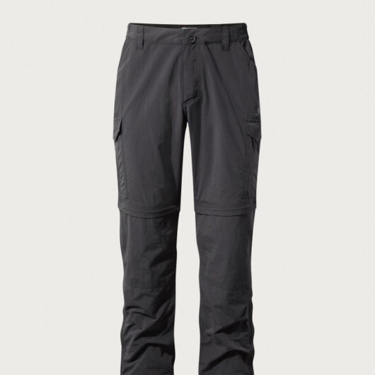 Craghoppers NosiLife Convertible Trousers - Long Leg - Black Pepper - EU 36
