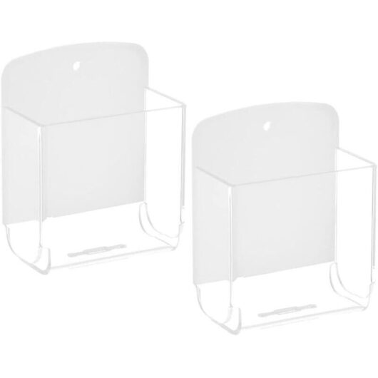 Odipie - Remote Control Storage Holder, 2 Pack Wall Mounted Remote Control Holder Organizer Storage Box - Multifunctional Storage Box for Air