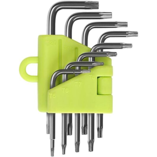 Odipie - never used] Torx L-key, 8-piece Torx Allen key set, star screwdriver T5 T6 T7 T8 T9 T10 T15 T20, wrench sets hand tools Torx Allen key