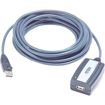 ATEN USB cable USB 2.0 USB-A plug, USB-A socket 5.00 m Black UE250-AT