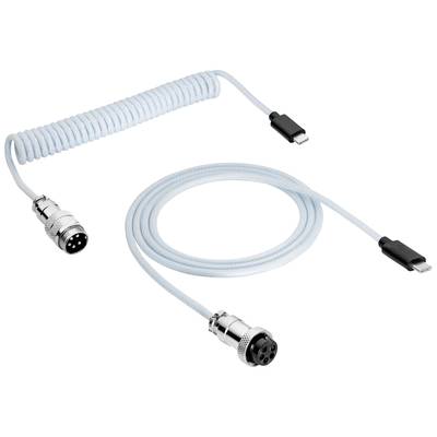 Akyga USB cable USB 2.0 USB-C® plug 3.00 m White AK-USB-49