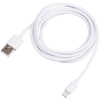 Akyga USB cable USB-A plug, Apple Lightning plug 1.80 m AK-USB-31