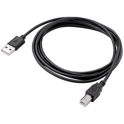 Akyga USB cable USB-A plug, USB-B plug 1.80 m Black AK-USB-04