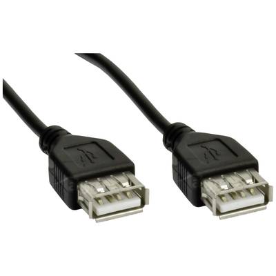 Akyga USB cable USB-A socket, USB-A socket 1.80 m Black AK-USB-06