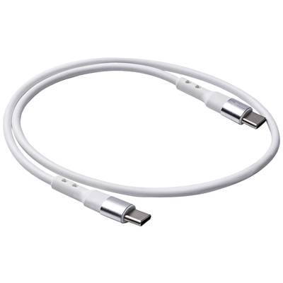 Akyga USB cable USB-C® plug, USB-C® plug 0.50 m White AK-USB-39