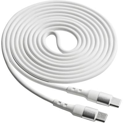 Akyga USB cable USB-C® plug, USB-C® plug 1.80 m White AK-USB-41