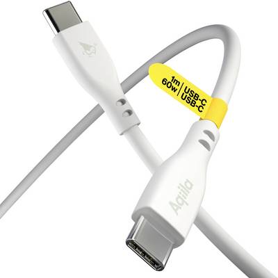 Aqiila Cablebird CS11 USB cable USB 2.0 USB-C® plug 1.00 m White AQCBPBIC1SI812