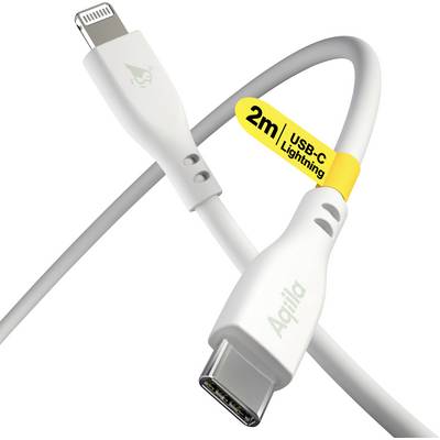 Aqiila Cablebird CS22 USB-C cable USB 2.0 Apple Lightning plug 2.00 m White AQCBPBIC4SI843