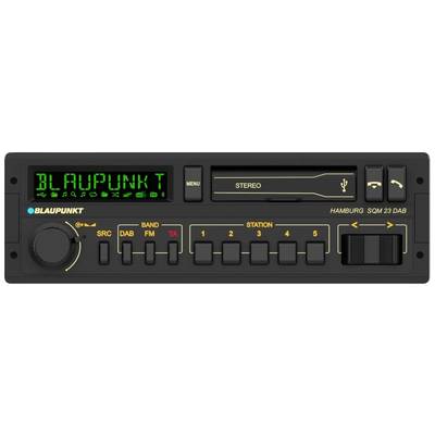 Blaupunkt Hamburg SQM 23 DAB Car stereo DAB+ tuner, Retro design, Steering wheel RC button connector, Bluetooth handsfree set