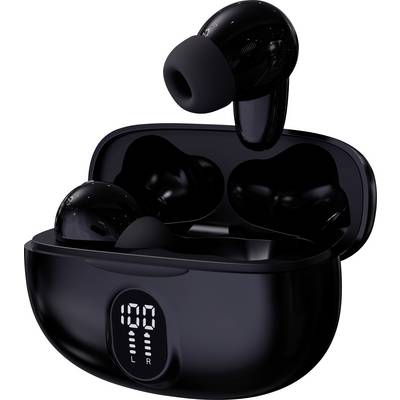Denver TWE-57B BLACK Mobile phone In-ear headphones Bluetooth® (1075101) Stereo Black