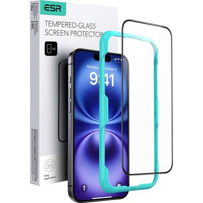 ESR Tempered-Glass Glass screen protector Apple iPhone 16, iPhone 15 1 pc(s) Anti-fingerprint, Scratch-proof 1D73300201