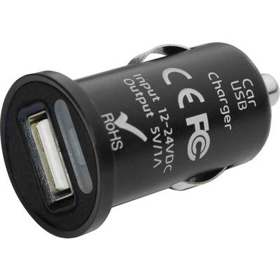 Eufab Mini USB charging adapter Max. load capacity=1 A Compatible with (details) universal 12 V to 5V, 24 V to 5 V