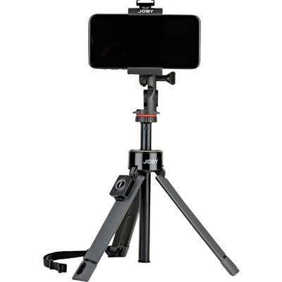 JOBY GripTight™ PRO TelePod™ Tripod 1/4 Working height=20.8 - 63.5 cm Black For smartphones and GoPro, incl. mobile phone holder