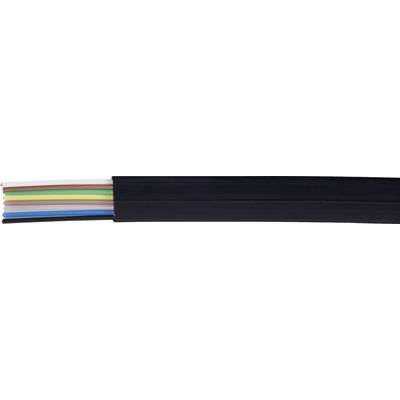 Kash 70I125 Phone cord LiYY 8 x 0.12 mm² Black 10 m
