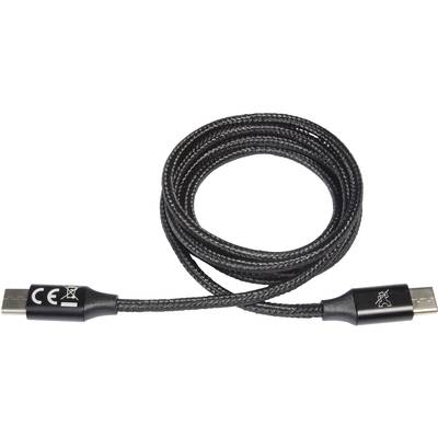 ProCar USB charging cable USB-C® plug 1.00 m Black 52009000