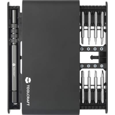 TOOLCRAFT Workshop Bit screwdriver 17-piece