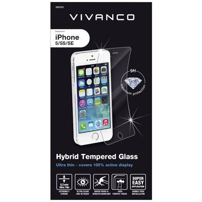 Vivanco HYGLASVVIPH5 Glass screen protector Apple iPhone 5, iPhone 5s, iPhone SE 1 pc(s) Anti-fingerprint, Scratch-proof 38352