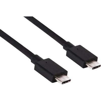 club3D USB cable USB 3.2 1st Gen (USB 3.0 / USB 3.1 1st Gen) USB-C® plug, USB-C® plug 0.80 m Black CAC-1522